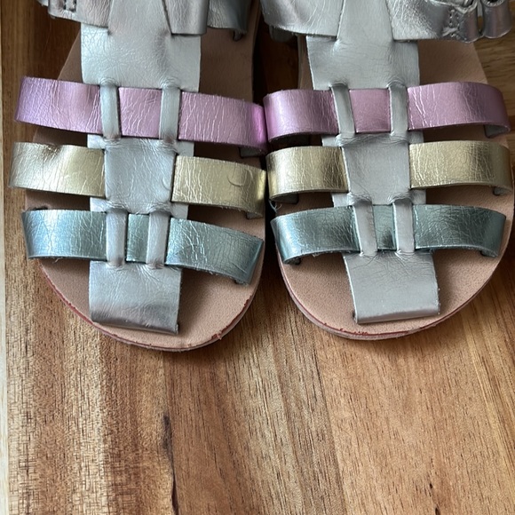 Zara Baby Metallic Sandals - Size 5.5 - Picture 3 of 4